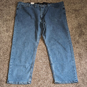 Wrangler Plus Size Stretchy Classic Blue Men's Jeans Size 50x32 NEW